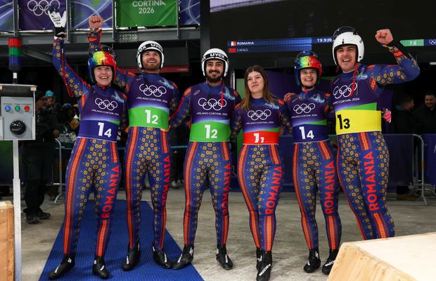 România, același rezultat ca în 2022 la sanie ștafetă! Tricolorii s-au clasat pe ultima poziție