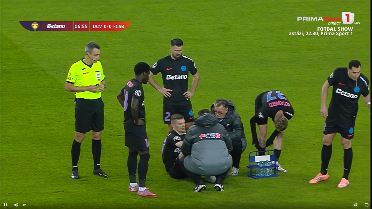 Florin Tănase, accidentat în Craiova - FCSB