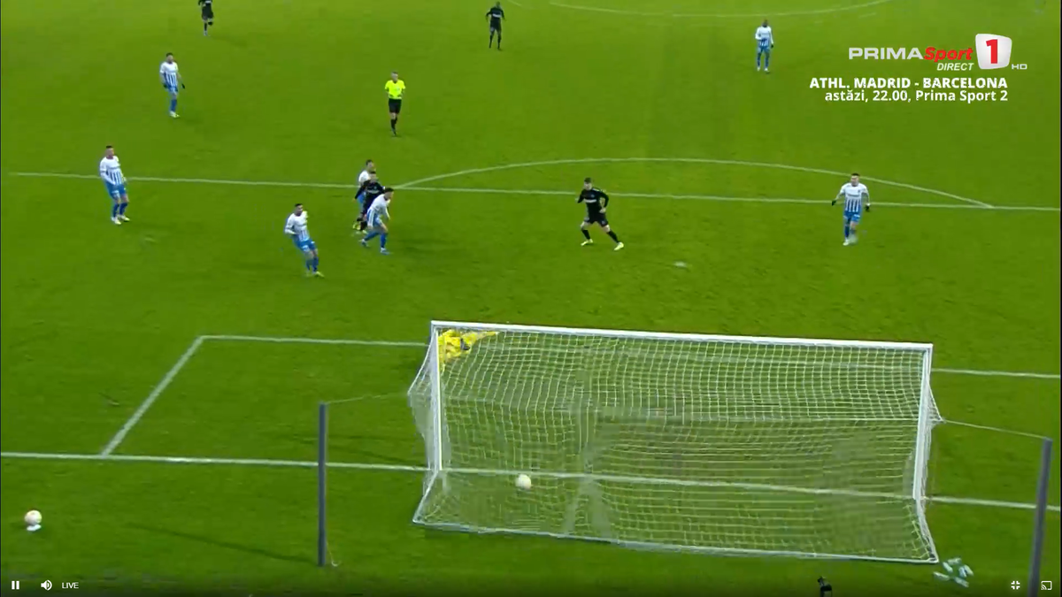 Golul marcat de David Popa în Craiova - FCSB