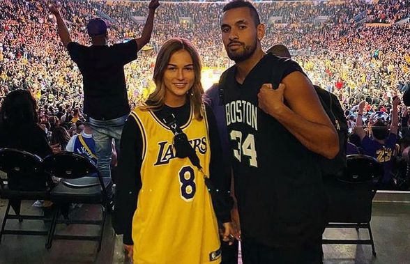 FOTO Rebelul Nick Kyrgios, surprins din nou cu frumoasa Anna Kalinskaya: ce au făcut cei doi la un meci de baschet