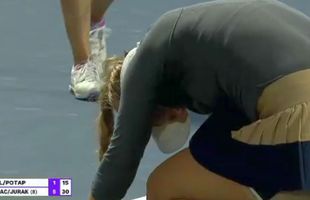 VIDEO Monica Niculescu, martora unui moment incredibil în WTA: partenera ei, ținta unei lovituri crunte în ochi