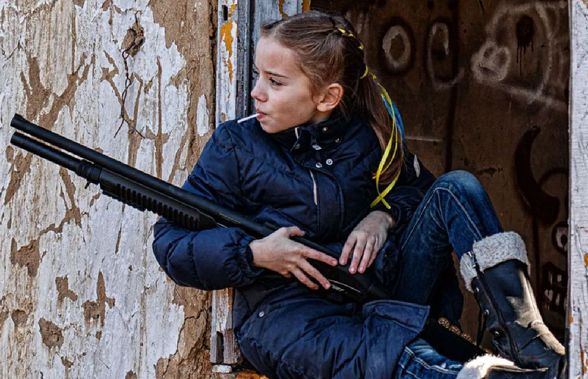 Povestea unei fotografii zguduitoare » Războiul din Ucraina, prin ochii unei fetițe de 9 ani