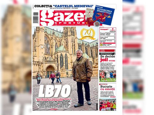 Ladislau Bölöni a împlinit 70 de ani, iar Gazeta Sporturilor publică în prima zi a săptămânii un număr de colecție. 7 pagini dedicate unui jucător emblematic al sportului românesc.