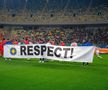 FCSB - Sepsi, în etapa #30 din Superliga. La intrarea pe teren, jucătorii echipei gazdă au afișat un banner pe care a scris „respect”/ foto Raed Krishan (GSP)