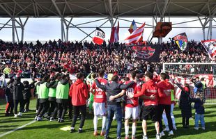 Cele mai tari imagini de pe „Arcul de Triumf” » Cum au sărbătorit fanii și jucătorii lui Dinamo calificarea în play-off