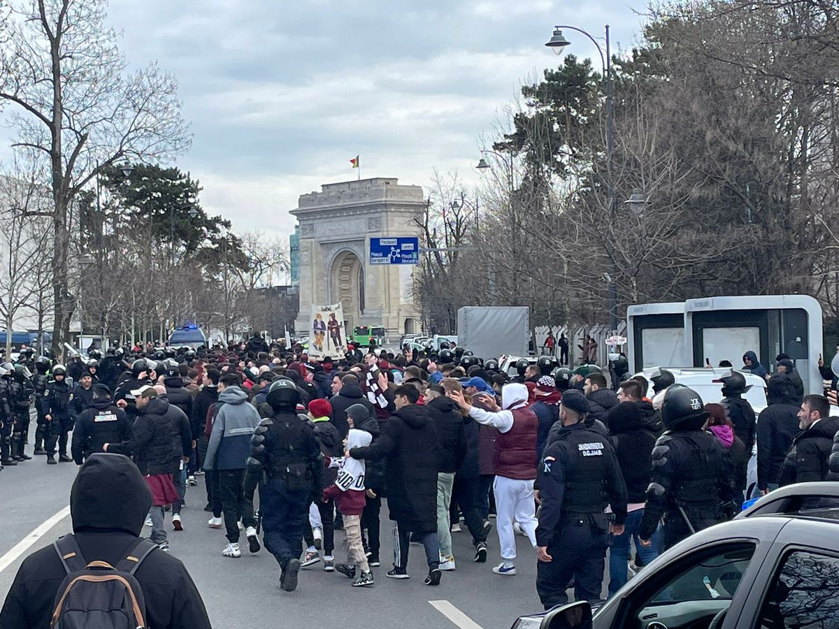 Două prezențe surpriză pe „Arcul de Triumf” » Cine a venit să o susțină pe Dinamo