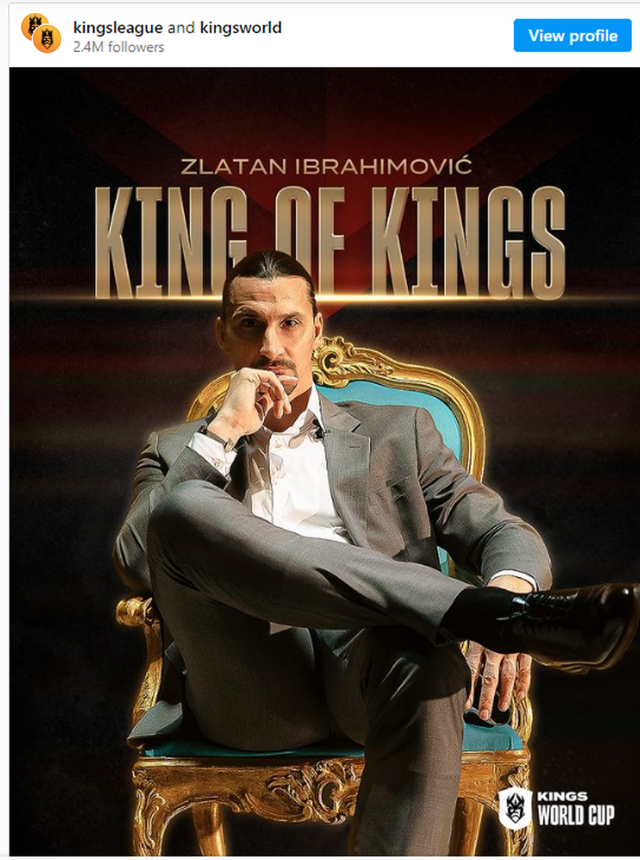 Doar Zlatan Ibrahimovic putea să o facă » Suedezul, ales președinte la Cupa Mondială a Regilor