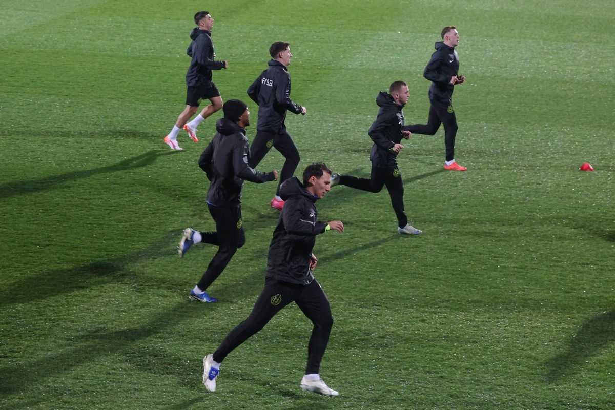 Antrenament oficial FCSB la Lyon