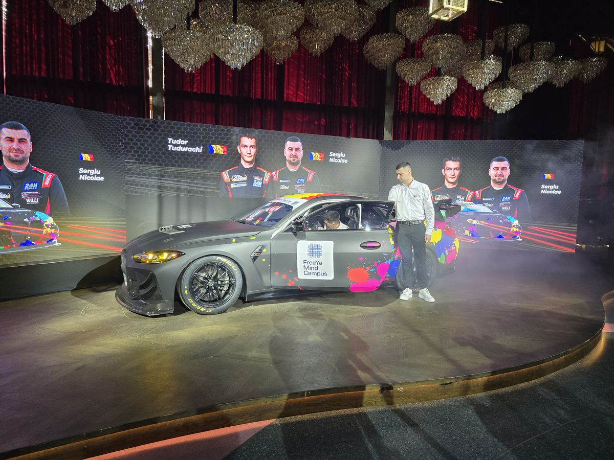 Prima echipă complet românească din GT4 și-a prezentat mașina pentru 2025 într-un club din București » Cum arată modelul BMW M4 GT4 EVO
