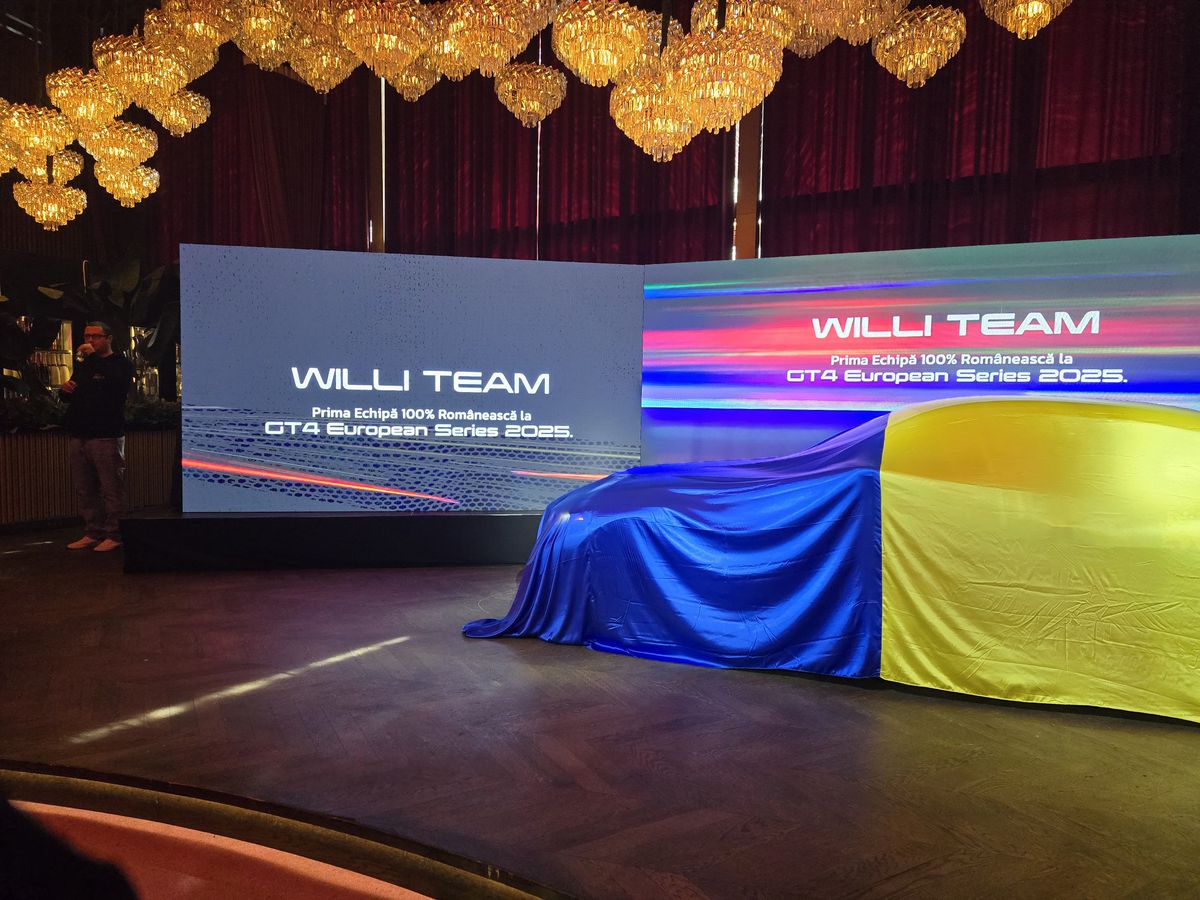 Prima echipă complet românească din GT4 și-a prezentat mașina pentru 2025 într-un club din București » Cum arată modelul BMW M4 GT4 EVO