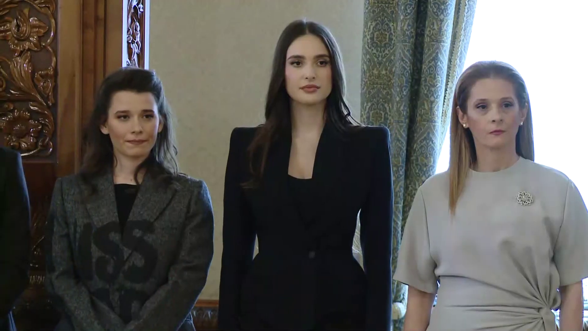 Elena Hagi la ceremonia de la Palatul Cotroceni
