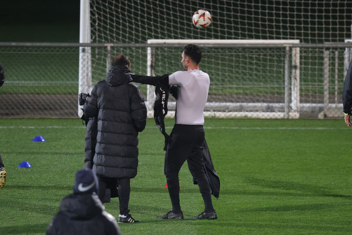 Antrenament oficial FCSB la Lyon