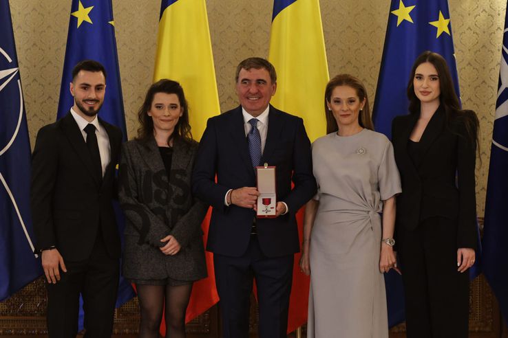 Gică Hagi, decorat la Cotroceni. FOTO: Vlad Chirea (Libertatea)