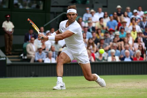 Rafael Nadal la ultima sa prezență pe iarba de la Wimbledon, în 2022 Foto: Guliver/GettyImages