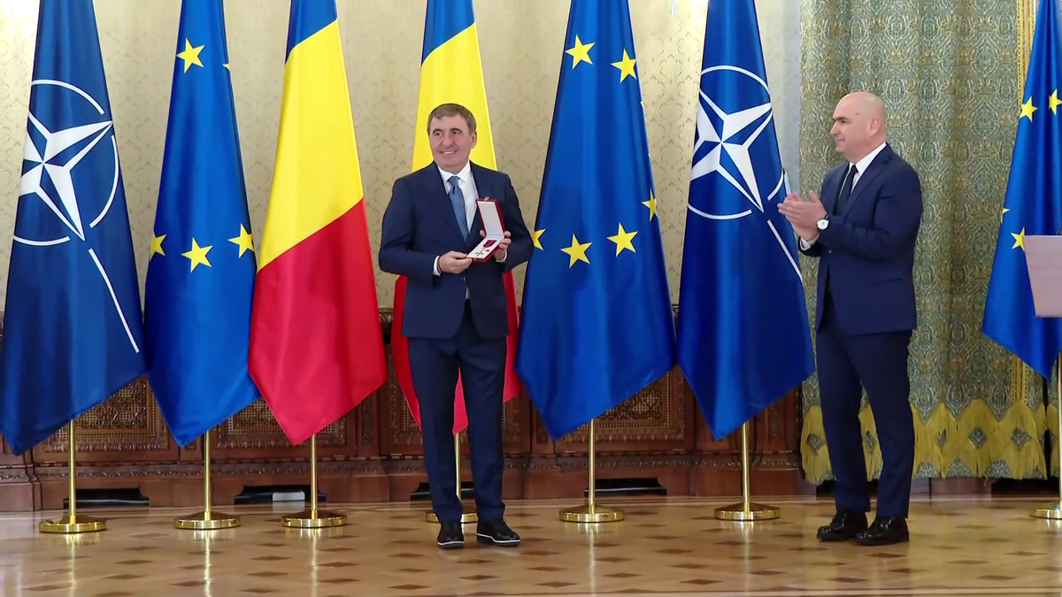 Elena Hagi la ceremonia de la Palatul Cotroceni