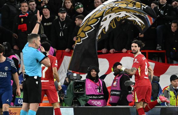 Detaliul remarcat la Istvan Kovacs de presa din Ungaria în timpul meciului Liverpool - PSG » Szoboszlai, implicat și el