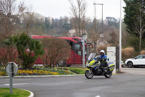 Sosire FCSB la hotelul din Lyon FOTO: Ionuţ Iordache (GSP)