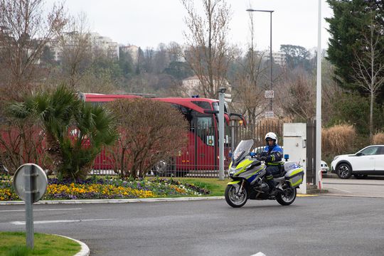 Sosire FCSB la hotelul din Lyon FOTO: Ionuţ Iordache (GSP)