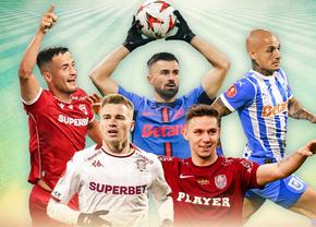 Cum arată „11”-le ideal al sezonului regular din Superligă: surprizele vin de la Dinamo, FCSB și o echipă din play-out
