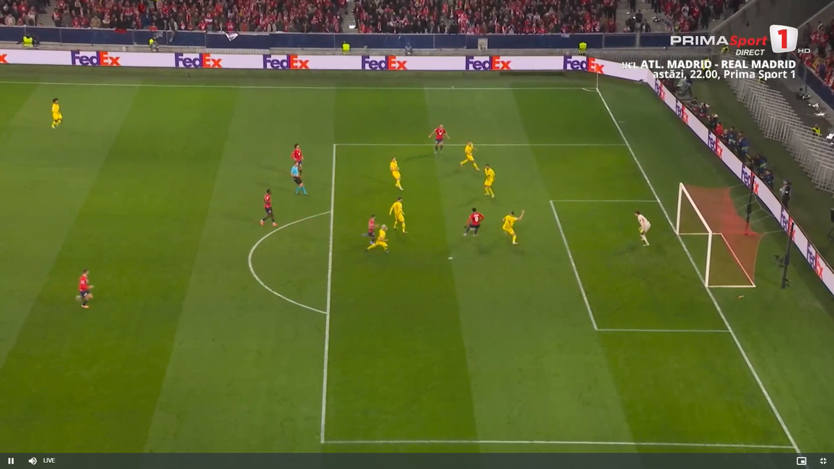 Golul primit de Kobel în Lille - Dortmund