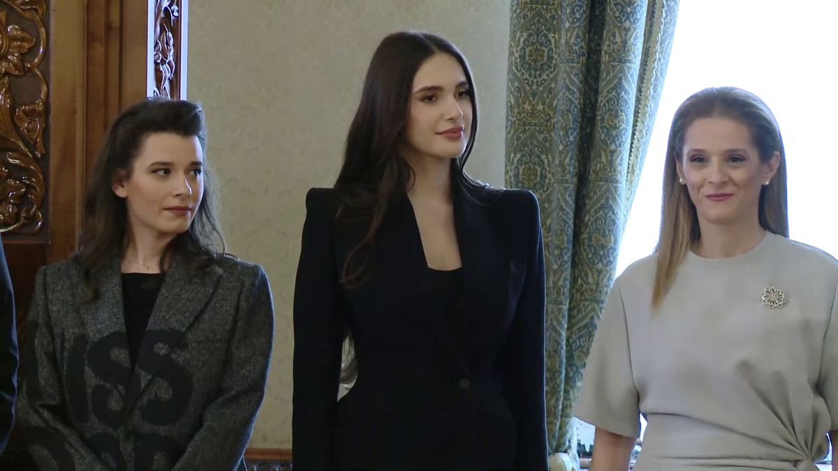 Elena Hagi la ceremonia de la Palatul Cotroceni