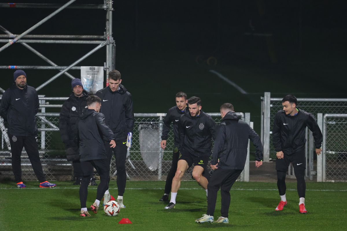 Antrenament oficial FCSB la Lyon