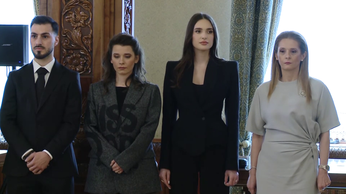 Elena Hagi la ceremonia de la Palatul Cotroceni