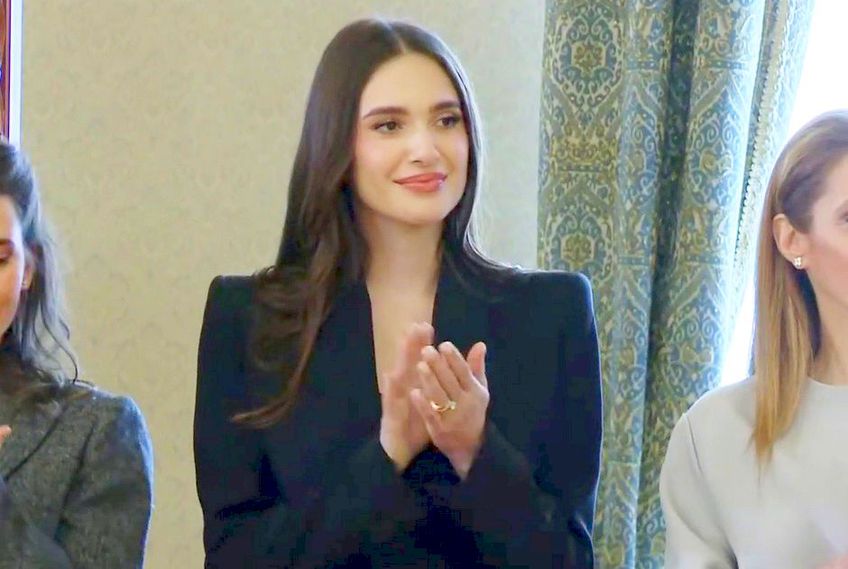 Elena Hagi la ceremonia de la Cotroceni