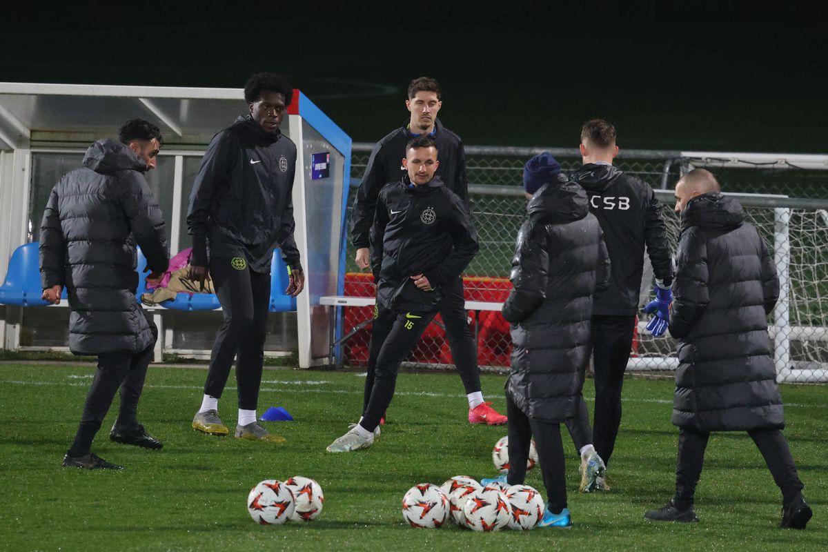 Antrenament oficial FCSB la Lyon