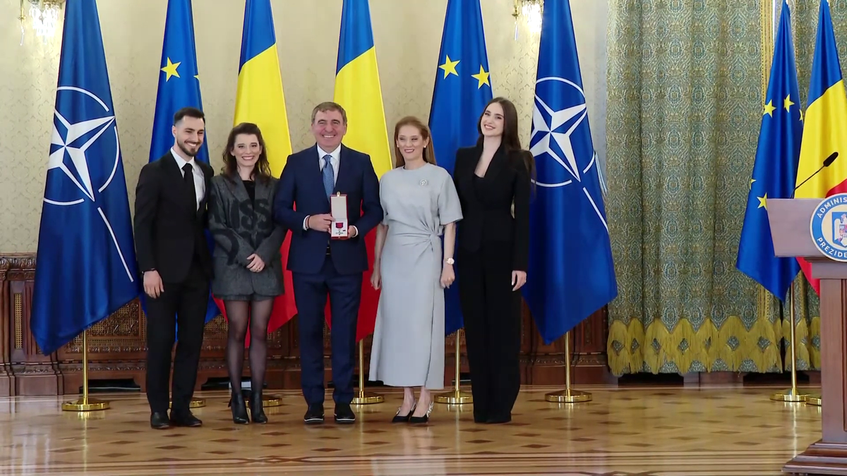 Elena Hagi la ceremonia de la Palatul Cotroceni