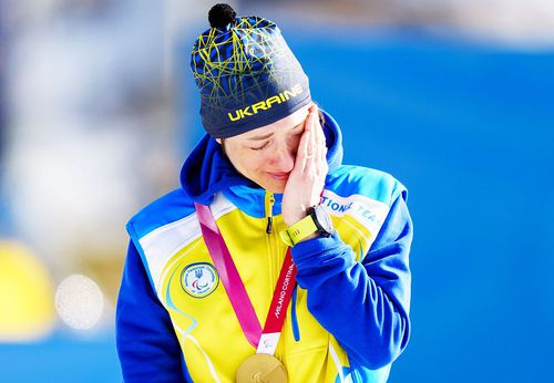 Oleksandra Kononova, pe podiumul de premiere, foto: Imago