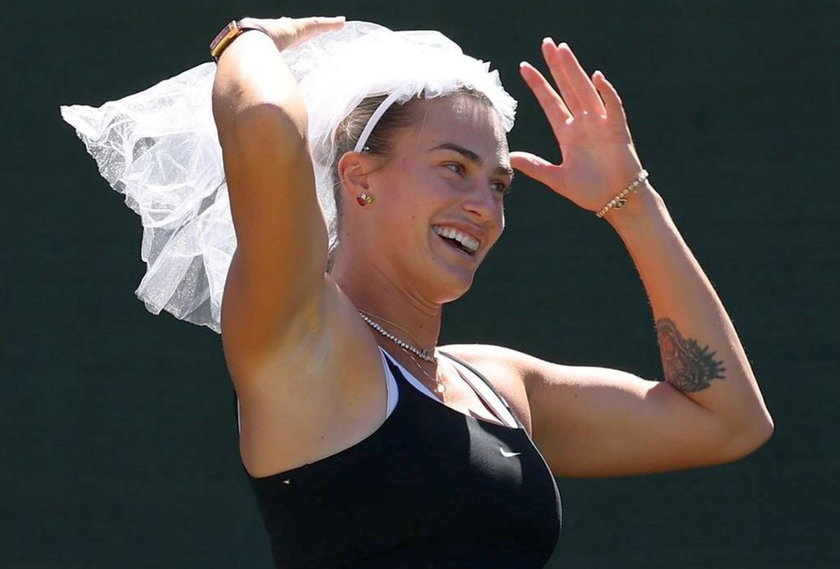 Aryna Sabalenka a primit voalul de mireasă la Indian Wells » Ce a urmat