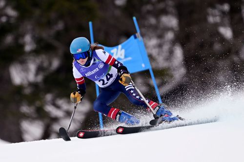 Kelsey O’Driscoll în acțiune la Milano Cortina 2026 Foto: Guliver/GettyImages