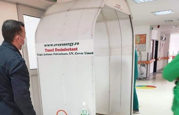 COVID-19. Tunelurile de decontaminare pentru medici, cumpărate la foc automat în România » Specialiștii avertizează: „Nu pot omorî COVID-19”