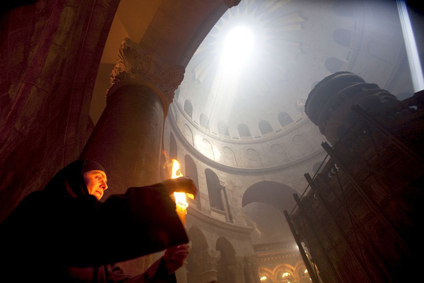 Și în acest an, Lumina Sfântă va veni de la Biserica Sfântului Mormânt, din Ierusalim, foto: Guliver/gettyimages