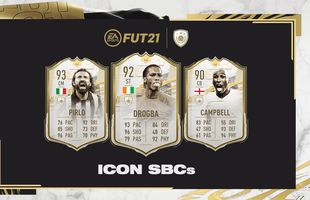 Trei carduri noi de tip ICON disponibile în SBC-urile din FIFA 21! Cu cine poți să-ți completezi echipa