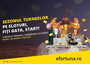Unic în România! Toată luna aprilie joci la turnee cu premii garantate, în cazinoul online