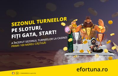 Unic în România! Toată luna aprilie joci la turnee cu premii garantate, în cazinoul online