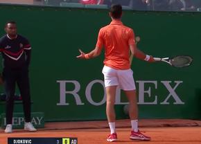 Novak Djokovic, moment de furie în primul meci pe zgură din 2022: „Taci!”