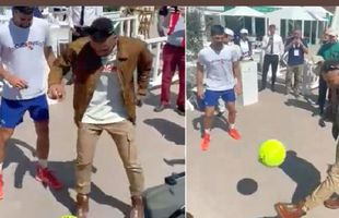 Imaginile momentului » Novak Djokovic l-a „provocat” pe Neymar la Monte Carlo: a ieșit spectacol în Principat!