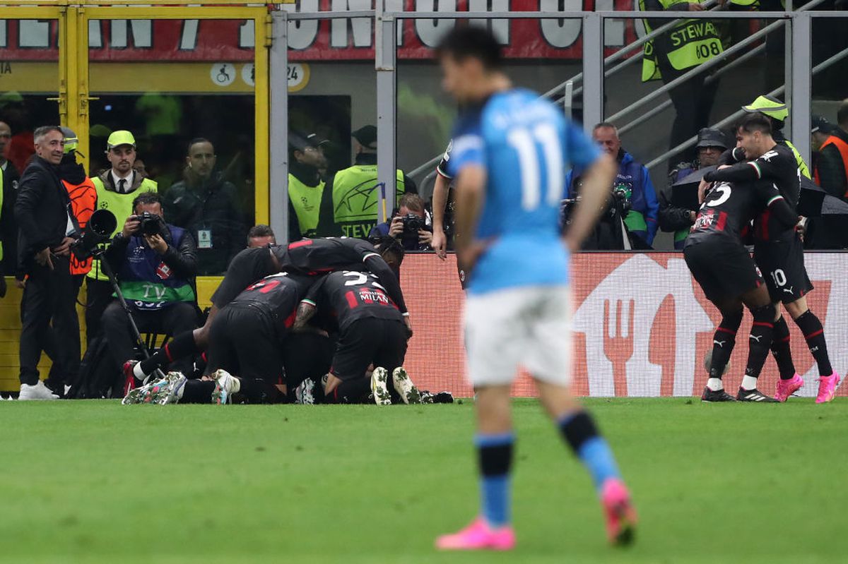 AC Milan - Napoli, sfert de Liga Campionilor