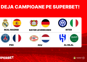 Cote de la 1.25 la 50.00 plătite în avans de Superbet! Deja campioane și golgheteri grație Pariurilor Antepost