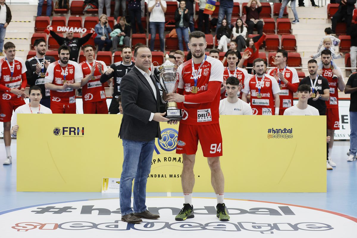 Dinamo câștigă Cupa României la handbal masculin » Succes clar în finala cu Potaissa Turda