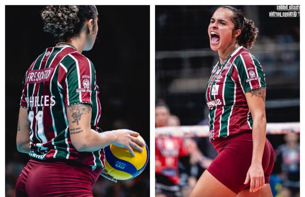 Așa ceva nu prea vezi: voleibalista a jucat un meci în luna a cincea de sarcină!