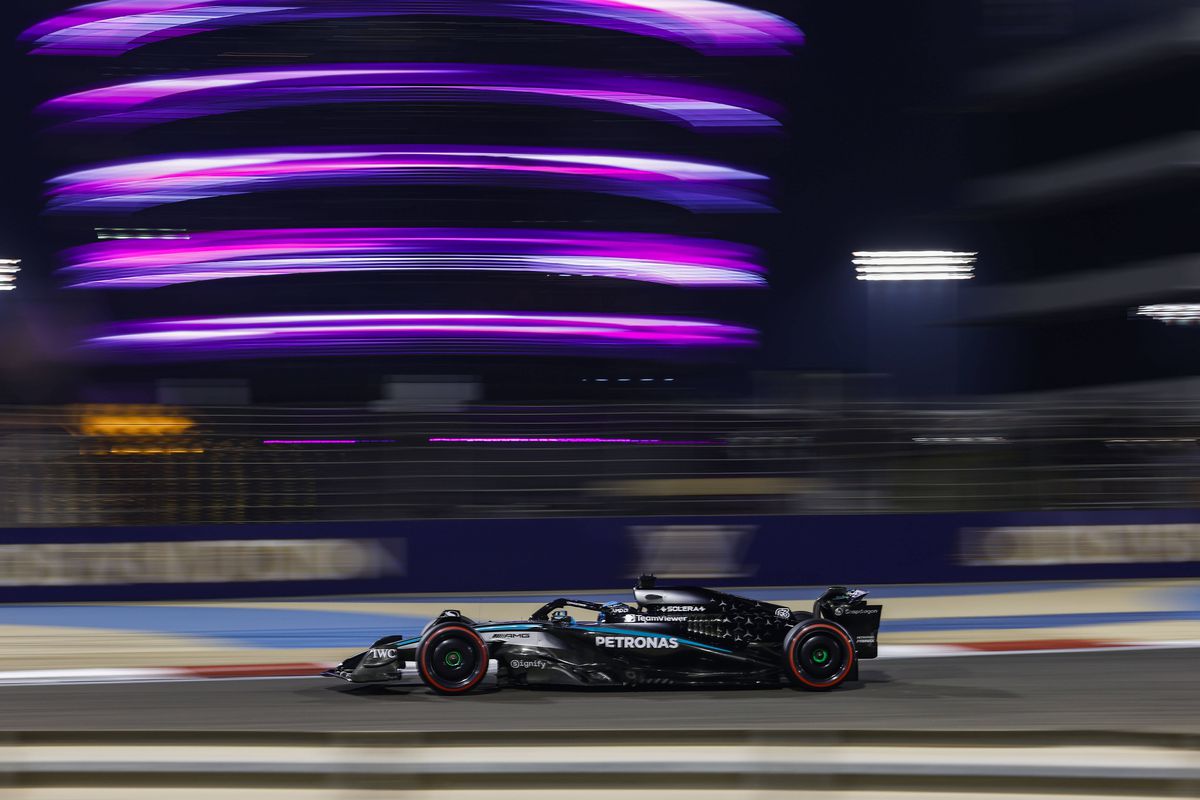 George Russell, în antrenamentele din Bahrain