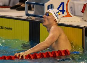 David Popovici, extrem de aproape de cel mai bun timp al anului încă din serii la 100 m liber