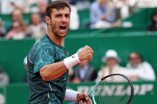 Lorenzo Musetti bucurându-se la Monte Carlo Foto: Guliver/GettyImages
