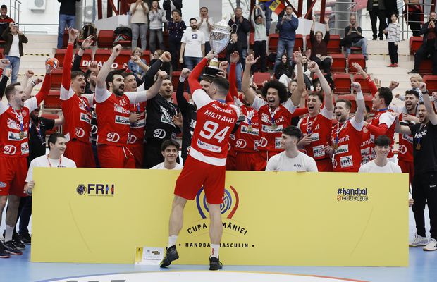 Dinamo câștigă Cupa României la handbal masculin » Succes clar în finala cu Potaissa Turda