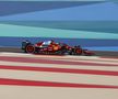 Ferrari, în timpul antrenamentelor libere din Bahrain