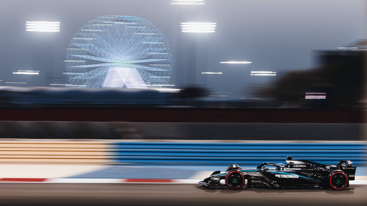 George Russell, în antrenamentele din Bahrain